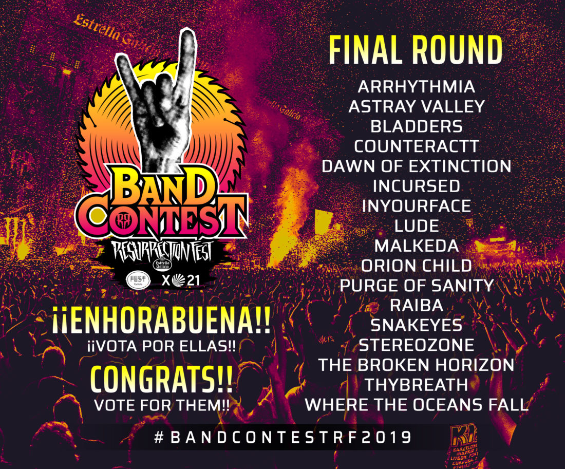 Finalistas del RF Band Contest 2019 by Fest Galicia