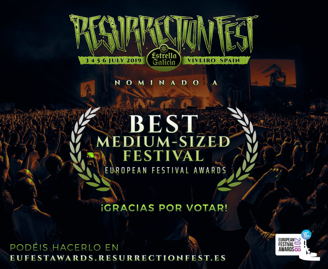 Resurrection Fest Estrella Galicia, nominado a mejor festival de formato medio en los European Festival Awards 2018