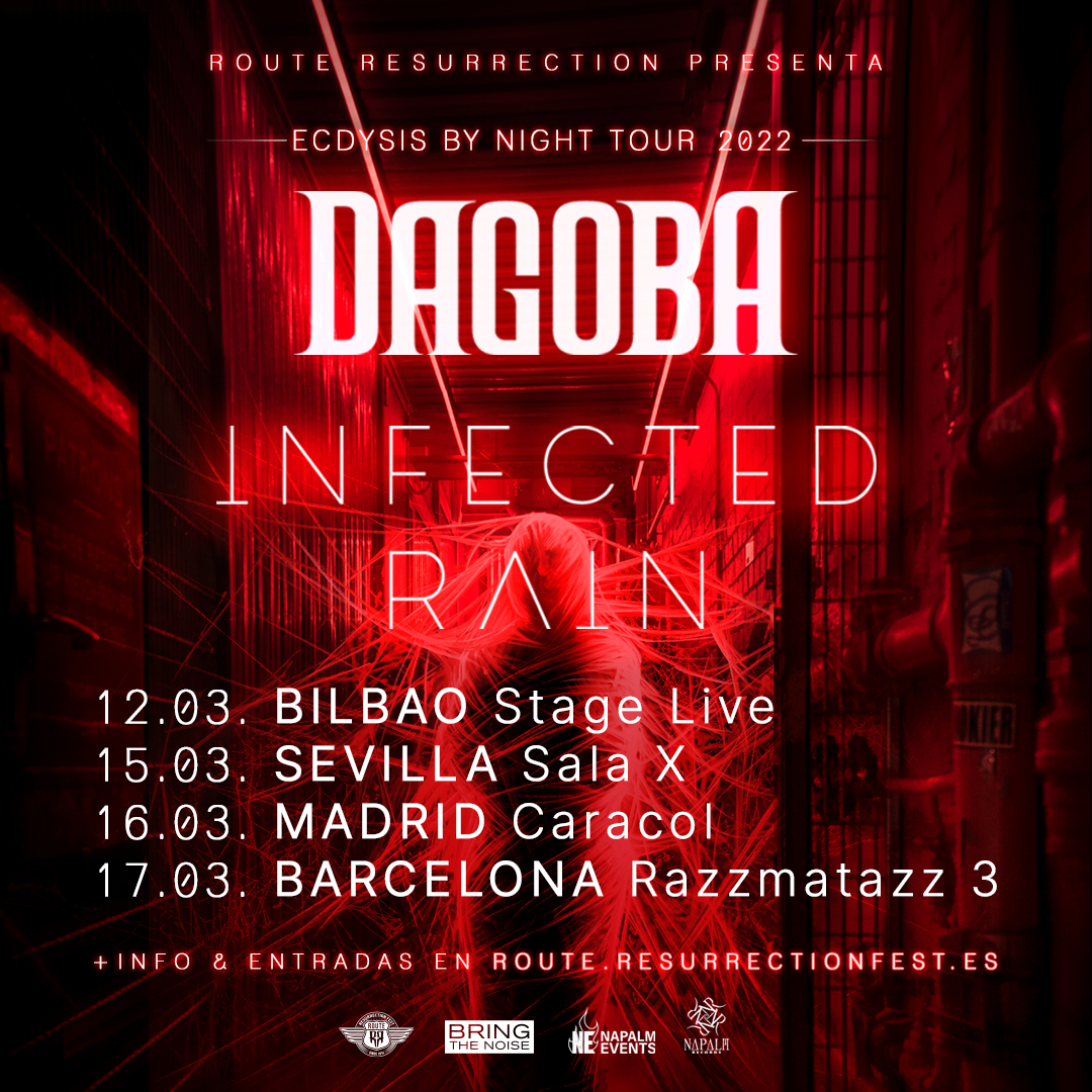 Nueva gira Route Resurrection: Dagoba e Infected Rain actuarán en España en una gira conjunta