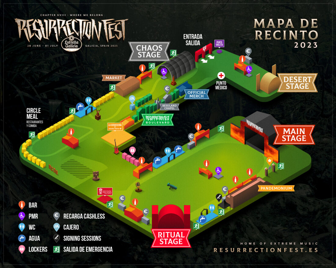 Mapa del festival