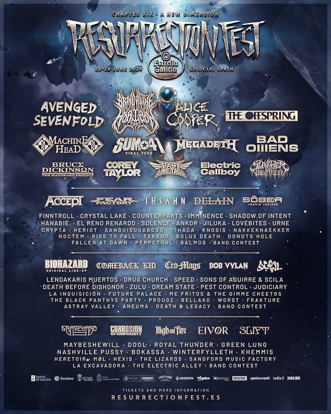 Resurrection Fest Estrella Galicia - Sito ufficiale / Web ufficiale -  Viveiro, Spagna - 28/06 - 01/07/2023 - Biglietti / Informazioni