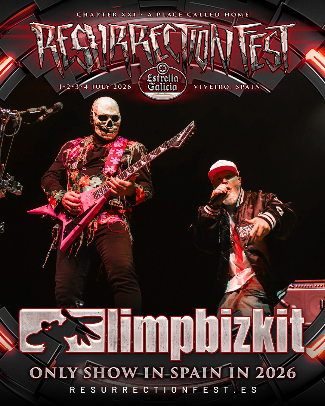 Limp Bizkit Festivals 2026 - Line Up Resurrection Fest Spanien