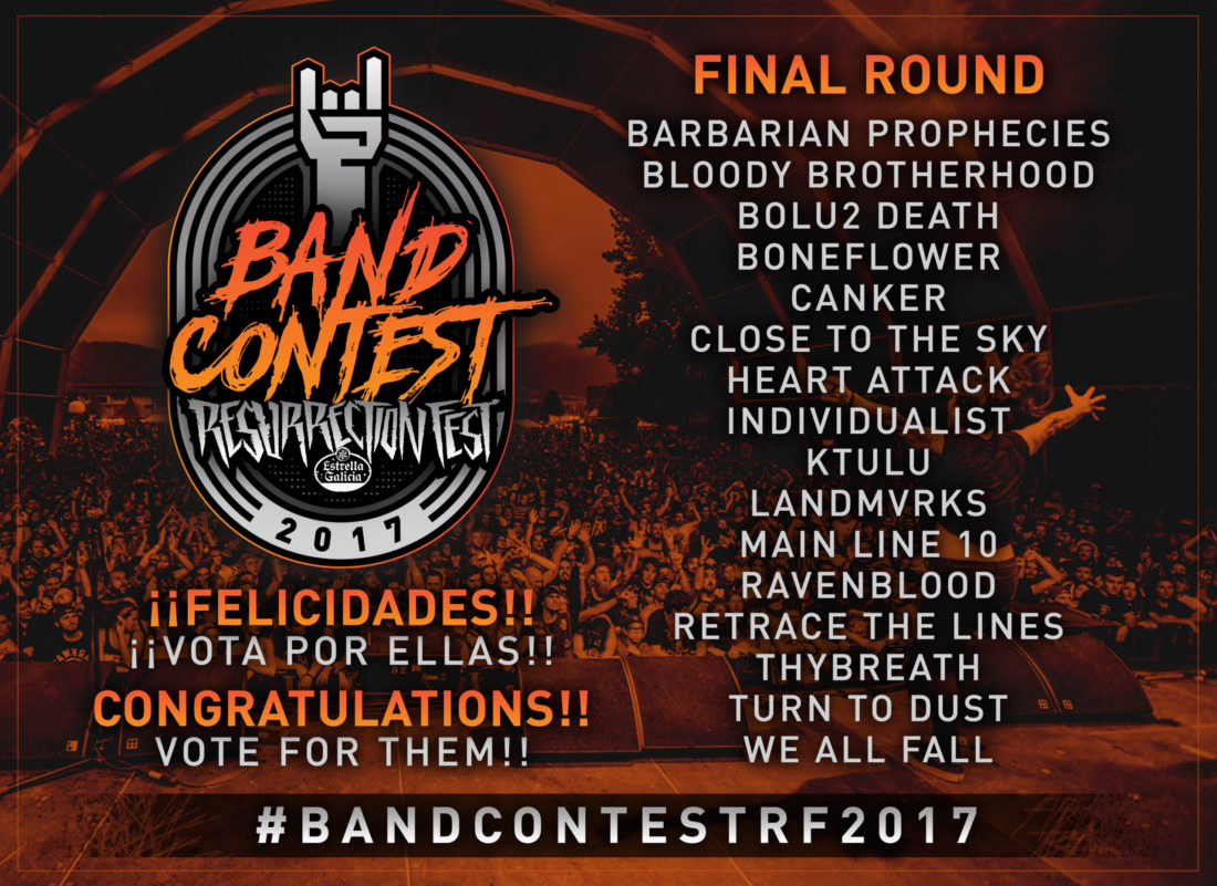Finalists of Resurrection Fest Band Contest 2017
