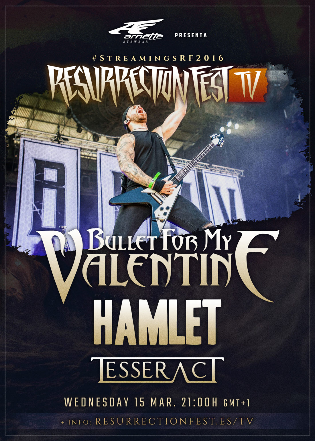 Novos concertos en streaming na nosa Resurrection Fest TV: Bullet For My Valentine, Hamlet e Tesseract