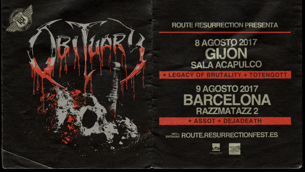 Route Resurrection Fest 2017 - Obituary - Event