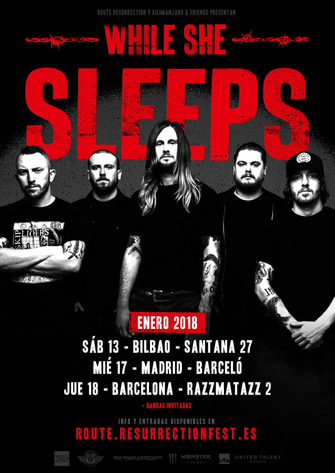 Nueva gira Route Resurrection: While She Sleeps