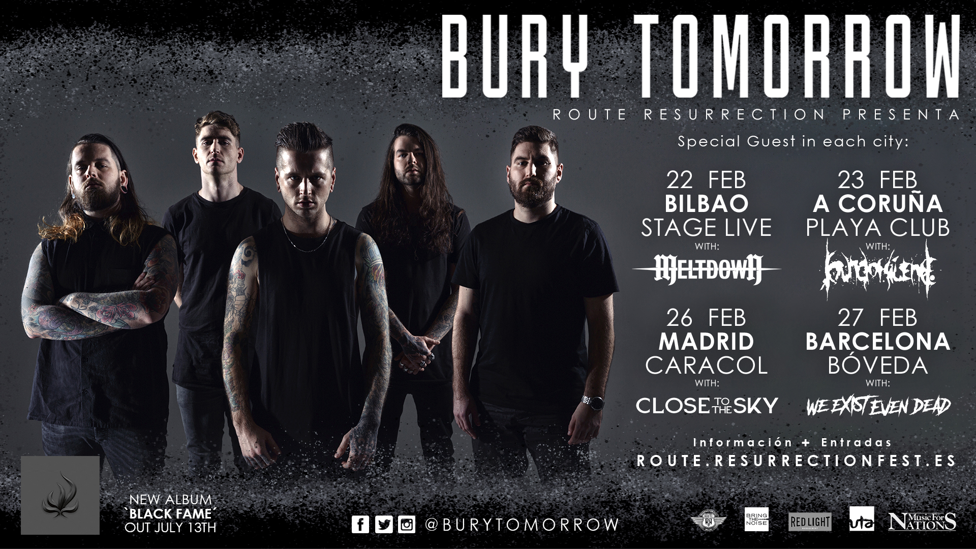 Route Resurrection Fest 2019 - Bury Tomorrow - Event