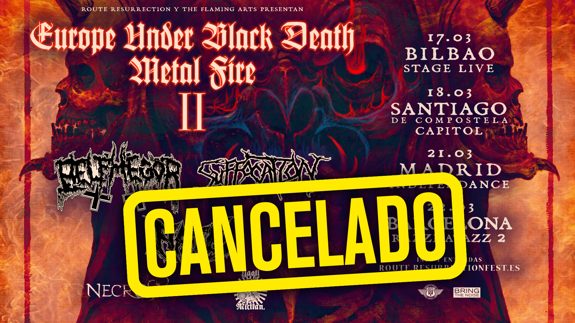 Route Resurrection Fest 2020 - Suffocation - Belphegor - Event