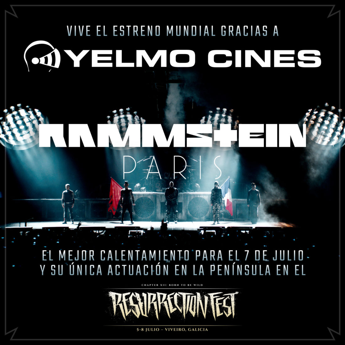 Calienta para el Resurrection Fest con Yelmo Cines y «Rammstein Paris»