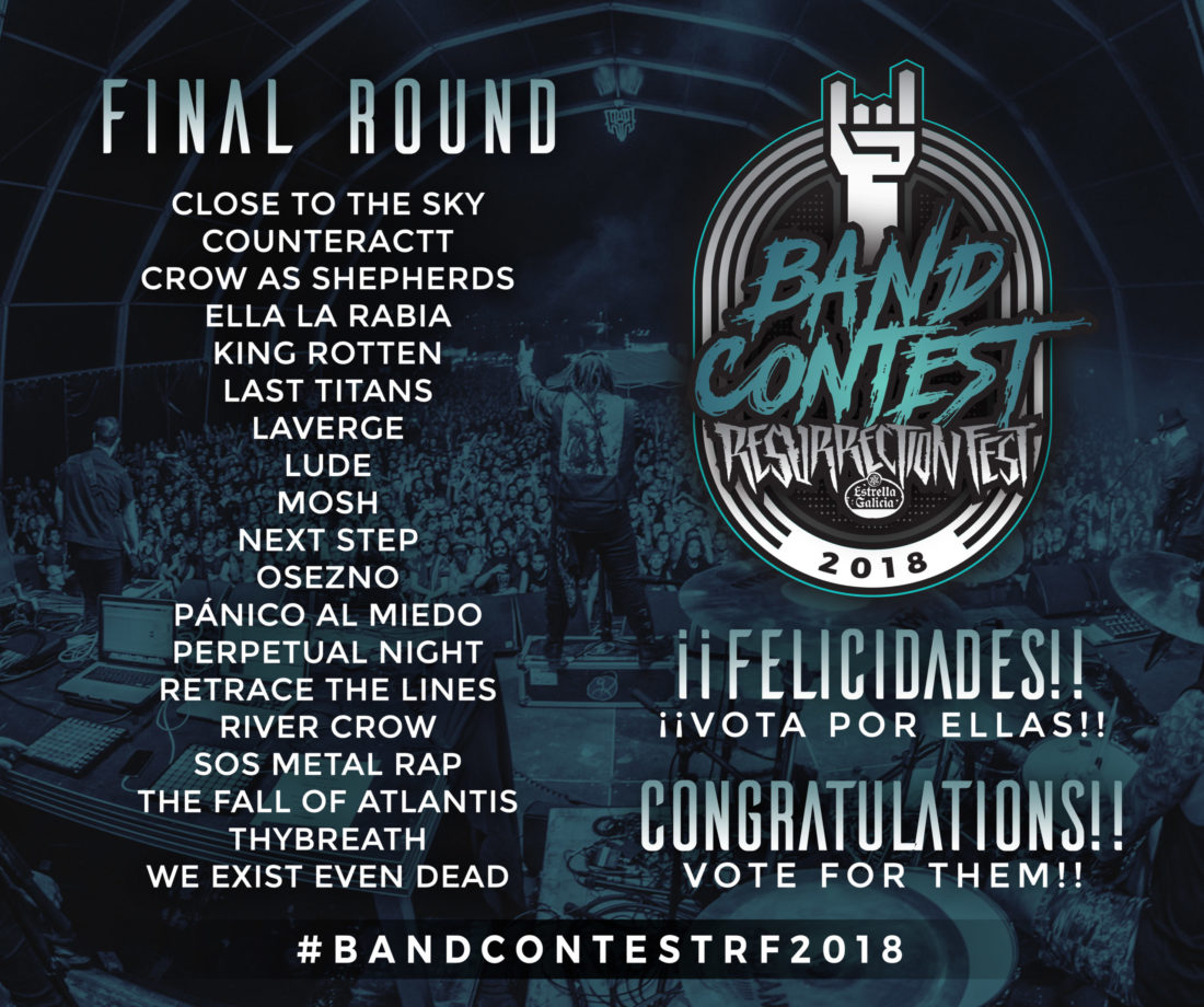 Finalistas del Resurrection Fest Band Contest 2018