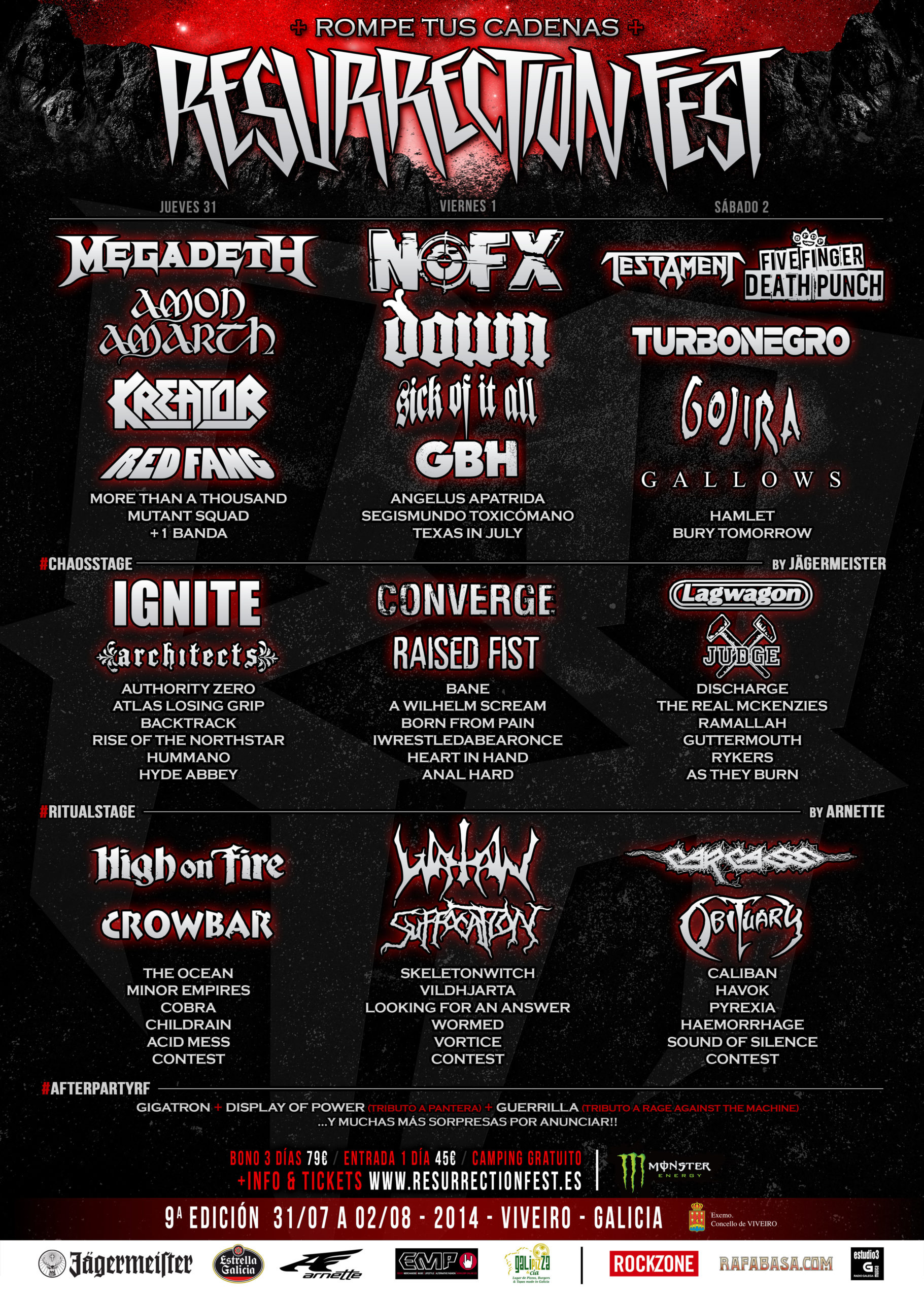 Cartel de Resurrection Fest 2014