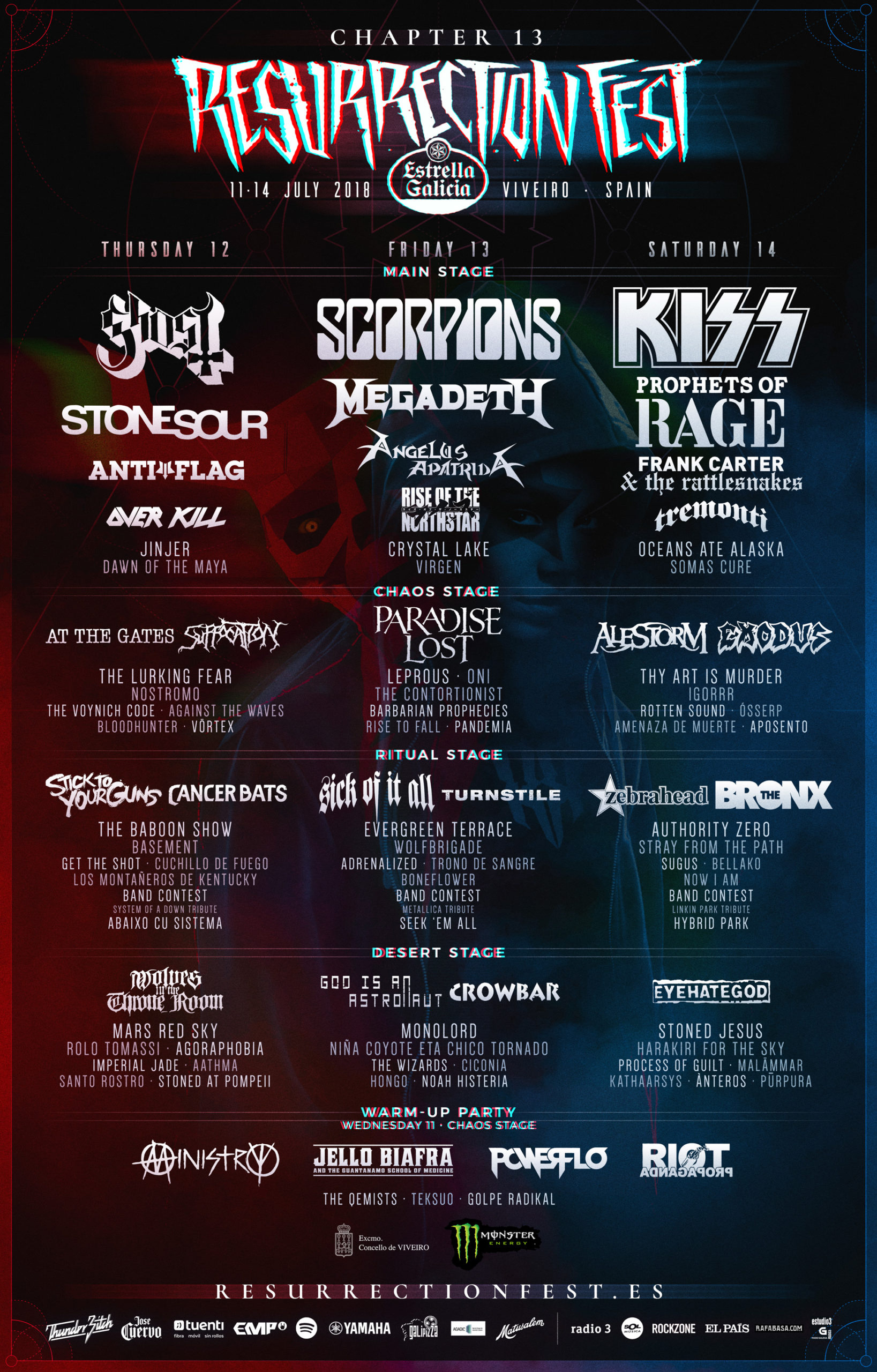 Cartel de Resurrection Fest 2018