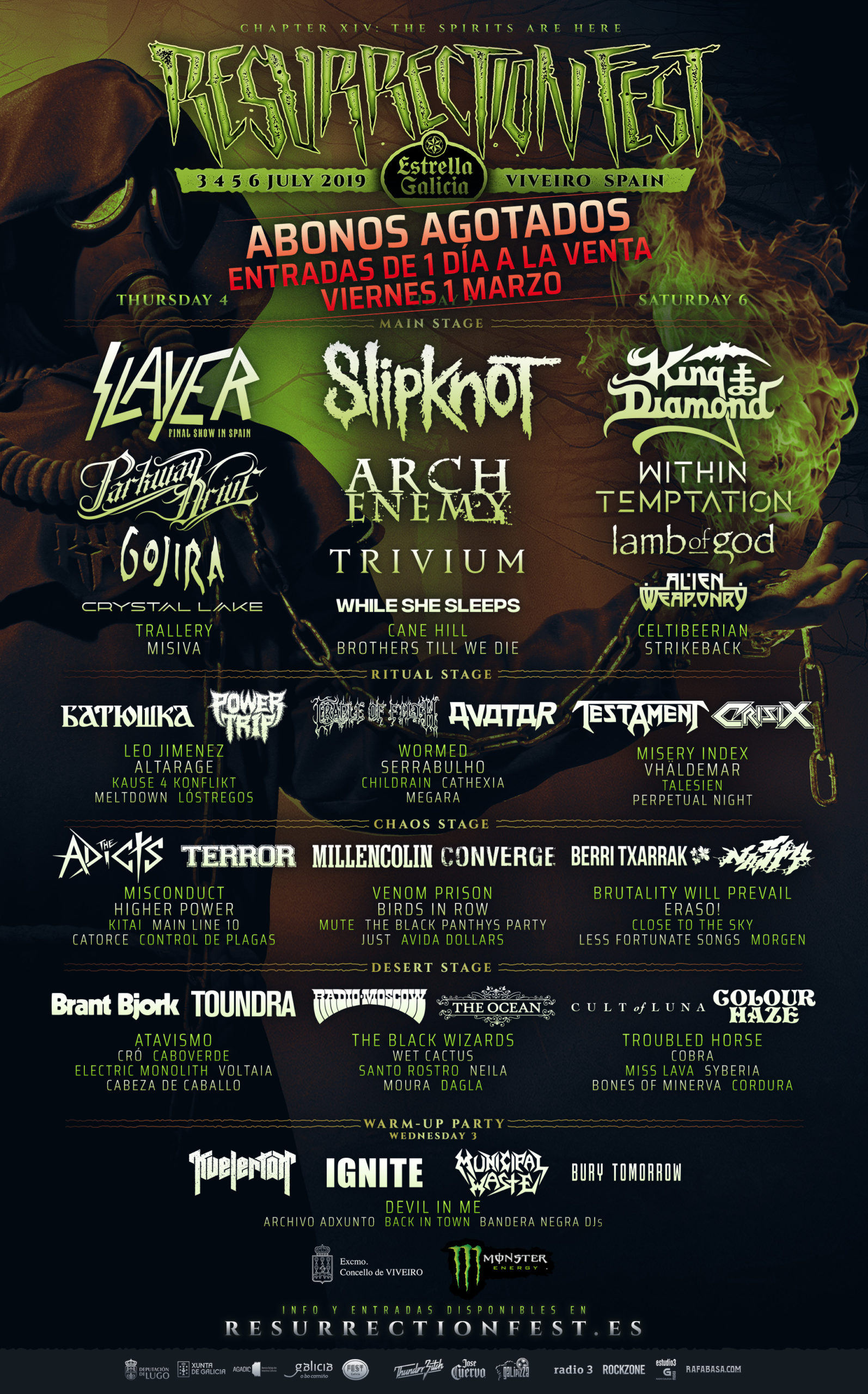 Cartel de Resurrection Fest 2019
