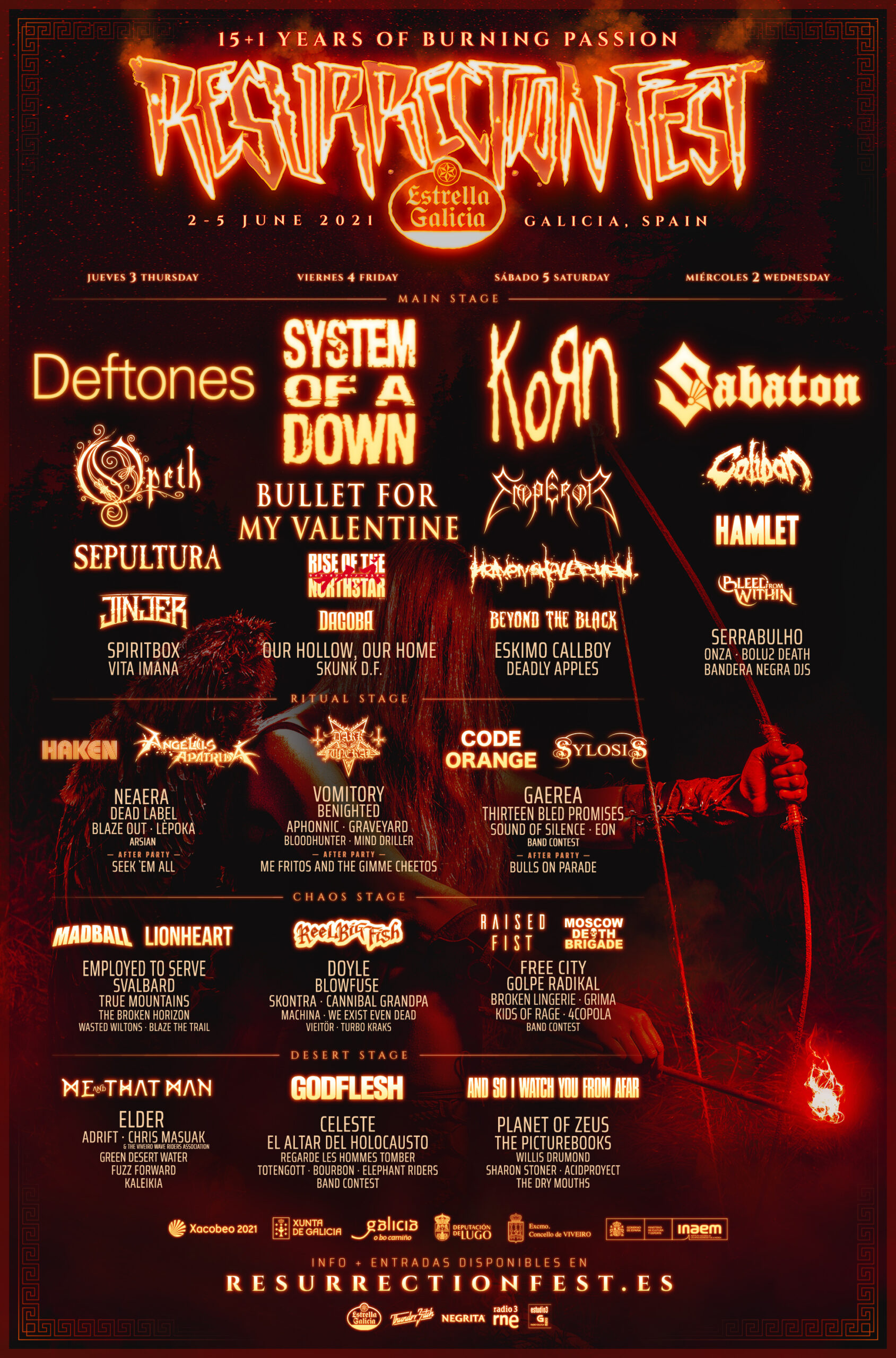 Cartel de Resurrection Fest 2021
