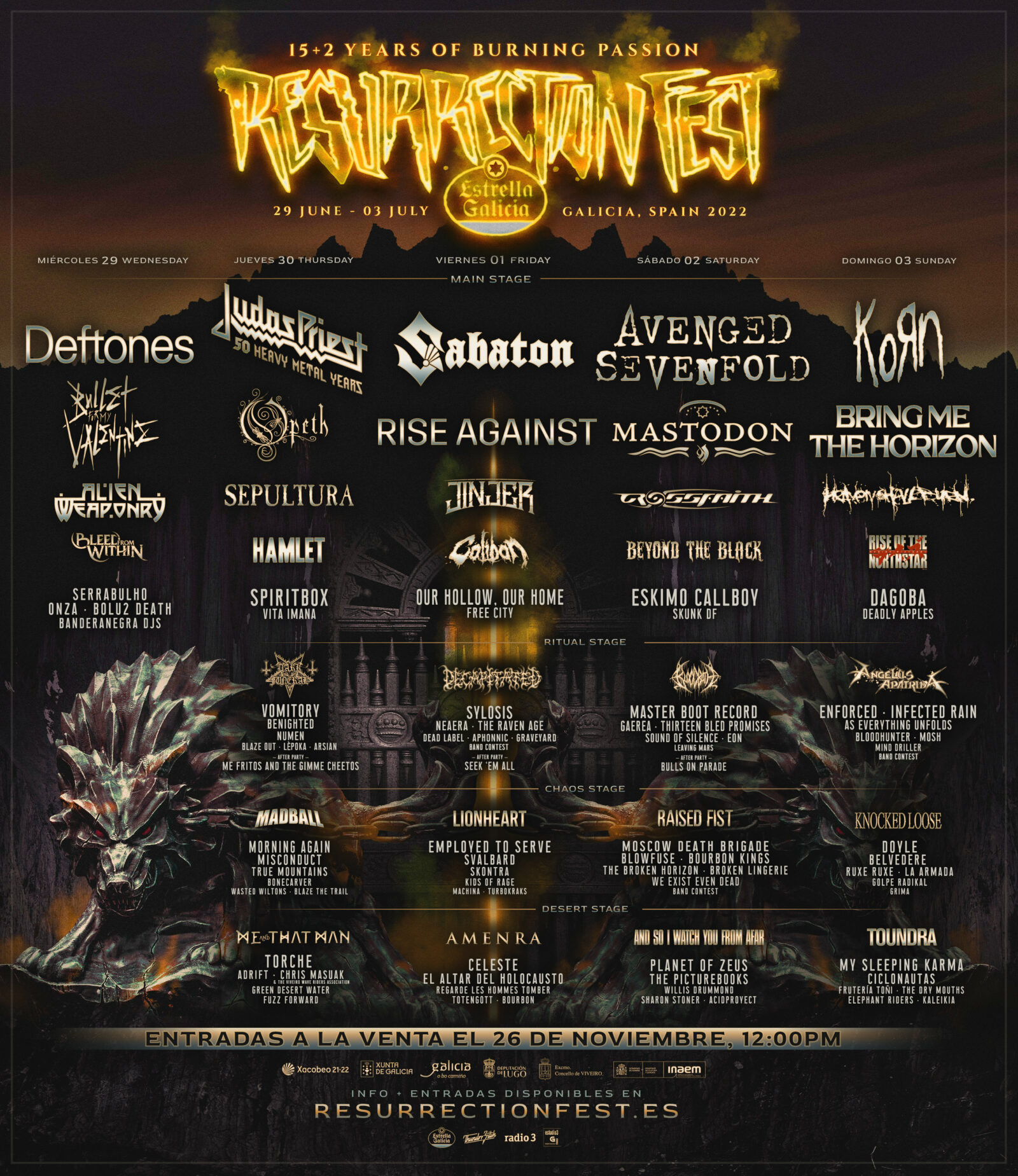 Cartel de Resurrection Fest 2022