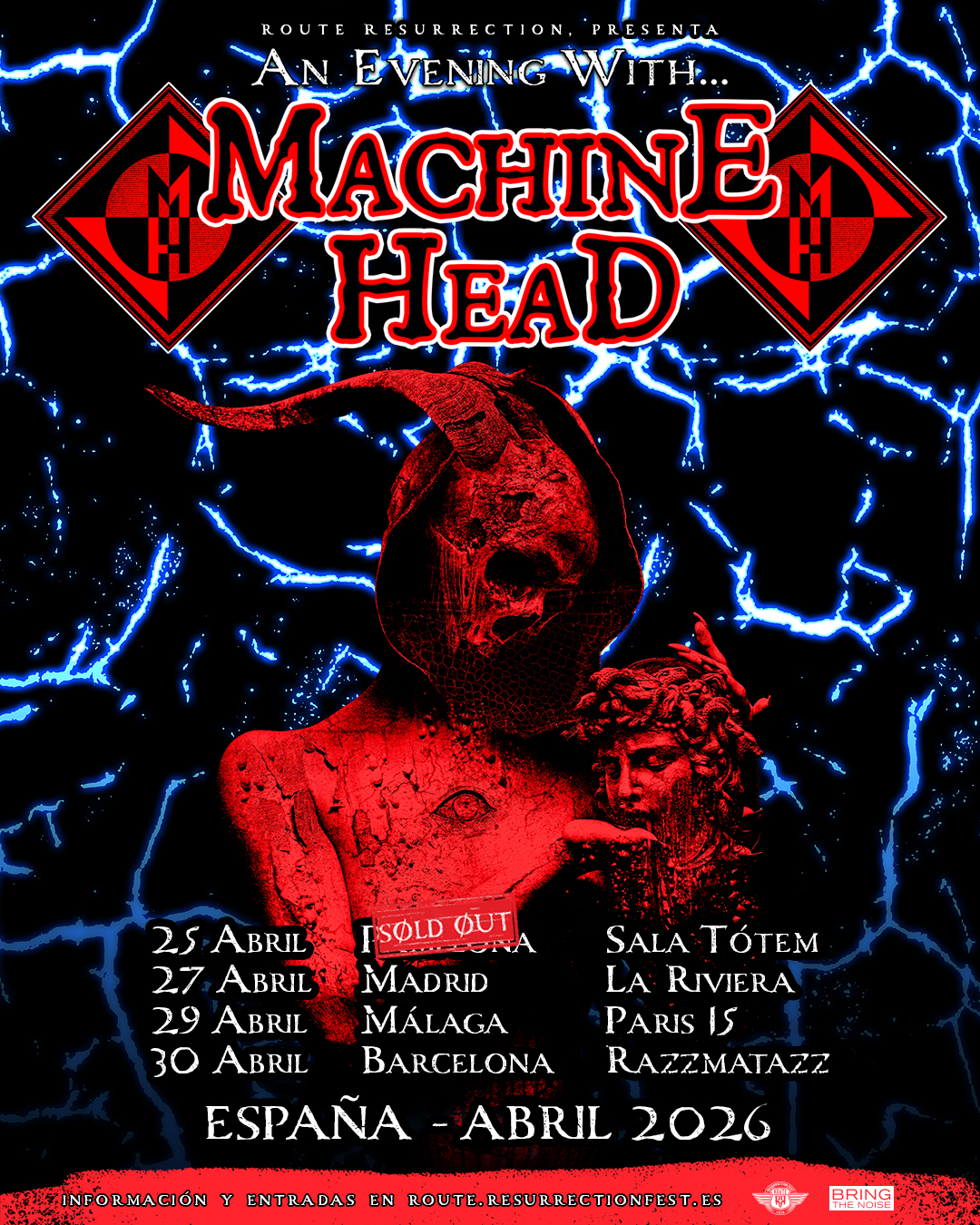 Route Resurrection 2026: Machine Head - Resurrection Fest Estrella Galicia