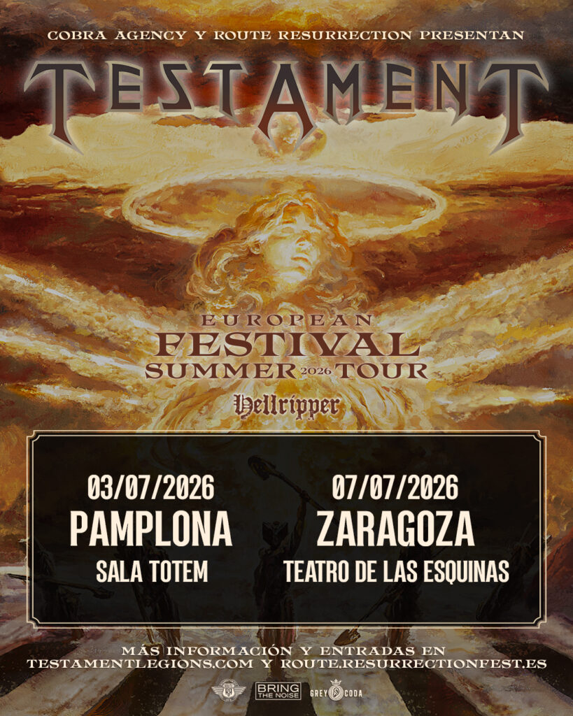 ¡TESTAMENT VISITARÁN LAS SALAS ESPAÑOLAS ESTE VERANO!