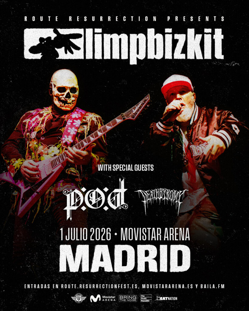 Limp Bizkit darán un concierto en Madrid el 1 de julio