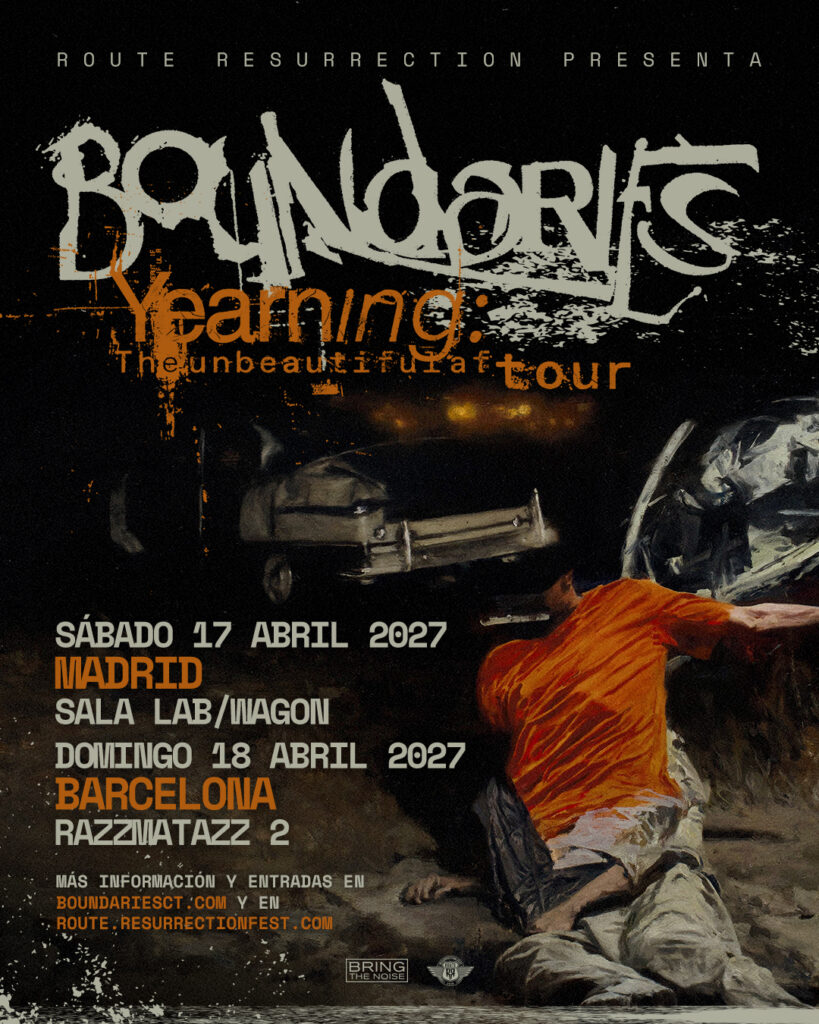 El metalcore oscuro de Boundaries llegará a España en abril 2027